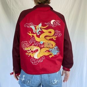 Urban Outfitters red dragon jacket